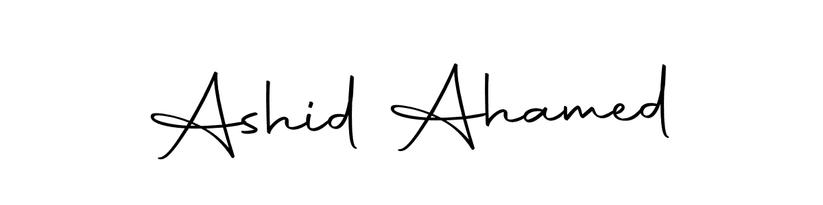 Use a signature maker to create a handwritten signature online. With this signature software, you can design (Autography-DOLnW) your own signature for name Ashid Ahamed. Ashid Ahamed signature style 10 images and pictures png