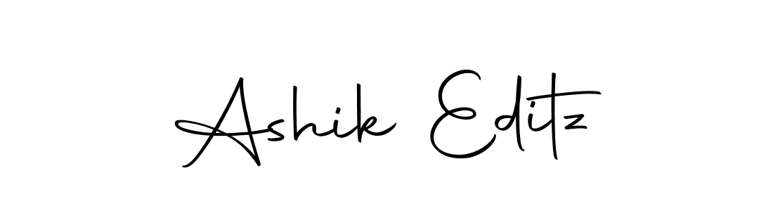 Design your own signature with our free online signature maker. With this signature software, you can create a handwritten (Autography-DOLnW) signature for name Ashik Editz. Ashik Editz signature style 10 images and pictures png
