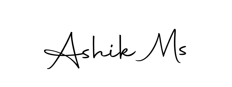 Create a beautiful signature design for name Ashik Ms. With this signature (Autography-DOLnW) fonts, you can make a handwritten signature for free. Ashik Ms signature style 10 images and pictures png