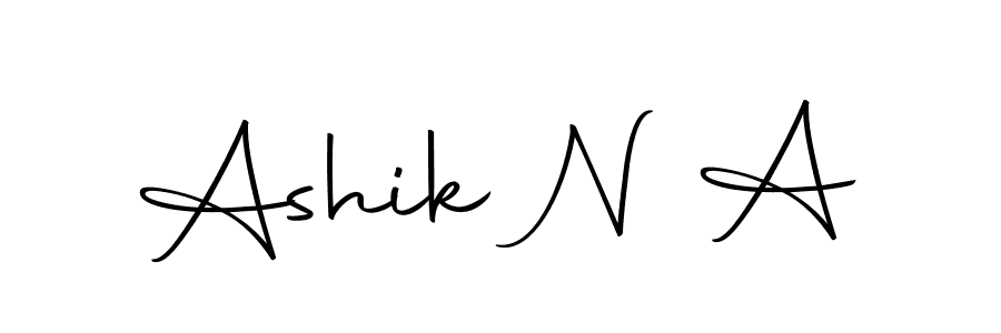Ashik N A stylish signature style. Best Handwritten Sign (Autography-DOLnW) for my name. Handwritten Signature Collection Ideas for my name Ashik N A. Ashik N A signature style 10 images and pictures png