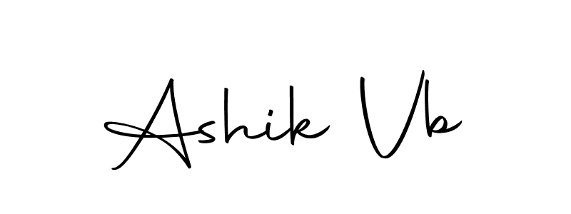 Create a beautiful signature design for name Ashik Vb. With this signature (Autography-DOLnW) fonts, you can make a handwritten signature for free. Ashik Vb signature style 10 images and pictures png