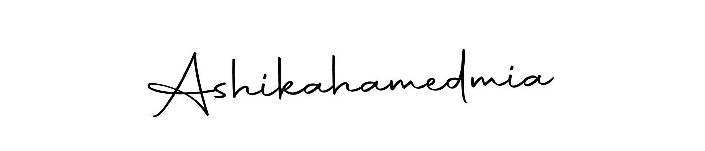 Use a signature maker to create a handwritten signature online. With this signature software, you can design (Autography-DOLnW) your own signature for name Ashikahamedmia. Ashikahamedmia signature style 10 images and pictures png