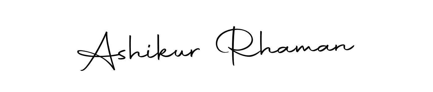 How to make Ashikur Rhaman name signature. Use Autography-DOLnW style for creating short signs online. This is the latest handwritten sign. Ashikur Rhaman signature style 10 images and pictures png