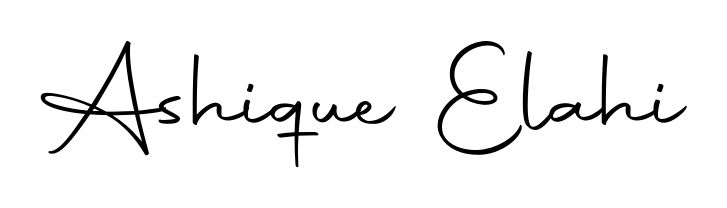 You can use this online signature creator to create a handwritten signature for the name Ashique Elahi. This is the best online autograph maker. Ashique Elahi signature style 10 images and pictures png