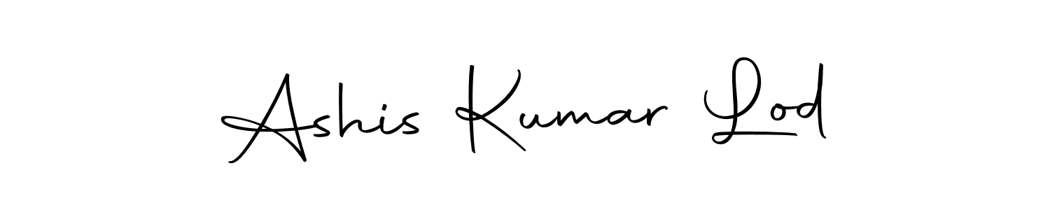 How to make Ashis Kumar Lod name signature. Use Autography-DOLnW style for creating short signs online. This is the latest handwritten sign. Ashis Kumar Lod signature style 10 images and pictures png