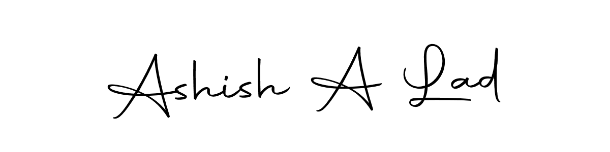 Use a signature maker to create a handwritten signature online. With this signature software, you can design (Autography-DOLnW) your own signature for name Ashish A Lad. Ashish A Lad signature style 10 images and pictures png