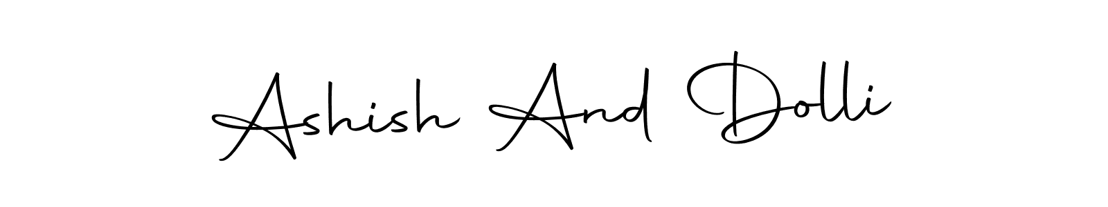 Once you've used our free online signature maker to create your best signature Autography-DOLnW style, it's time to enjoy all of the benefits that Ashish And Dolli name signing documents. Ashish And Dolli signature style 10 images and pictures png