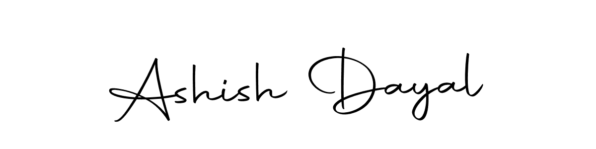 How to make Ashish Dayal name signature. Use Autography-DOLnW style for creating short signs online. This is the latest handwritten sign. Ashish Dayal signature style 10 images and pictures png