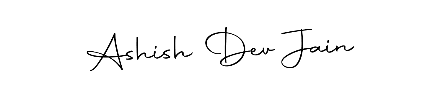 Create a beautiful signature design for name Ashish Dev Jain. With this signature (Autography-DOLnW) fonts, you can make a handwritten signature for free. Ashish Dev Jain signature style 10 images and pictures png