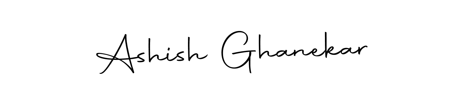 How to make Ashish Ghanekar name signature. Use Autography-DOLnW style for creating short signs online. This is the latest handwritten sign. Ashish Ghanekar signature style 10 images and pictures png