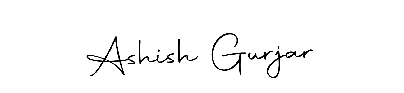 Make a beautiful signature design for name Ashish Gurjar. With this signature (Autography-DOLnW) style, you can create a handwritten signature for free. Ashish Gurjar signature style 10 images and pictures png