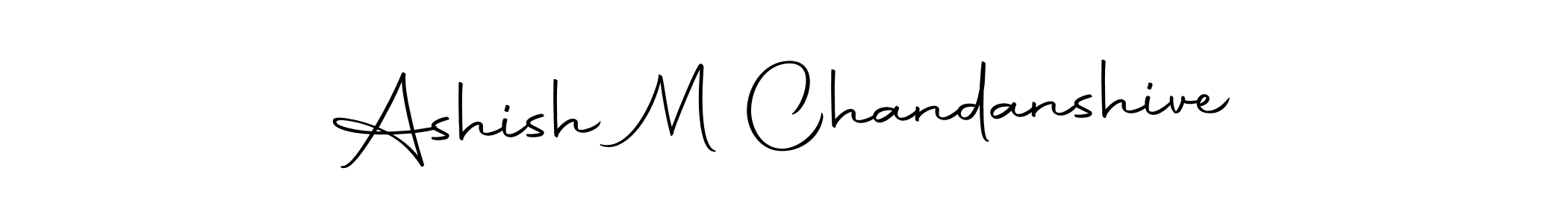 How to make Ashish M Chandanshive signature? Autography-DOLnW is a professional autograph style. Create handwritten signature for Ashish M Chandanshive name. Ashish M Chandanshive signature style 10 images and pictures png