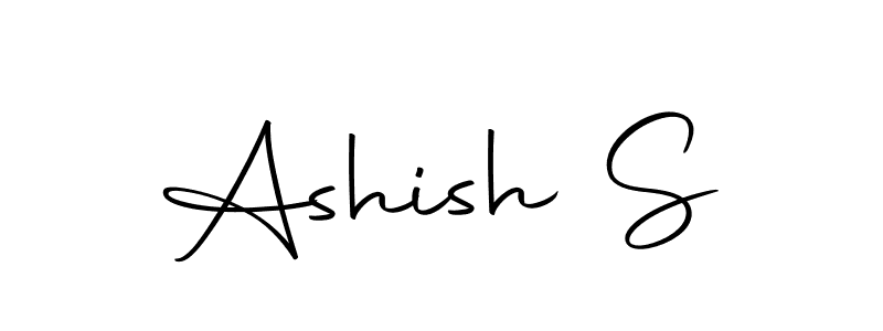 Create a beautiful signature design for name Ashish S. With this signature (Autography-DOLnW) fonts, you can make a handwritten signature for free. Ashish S signature style 10 images and pictures png