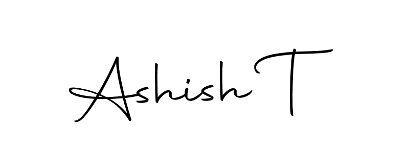 You can use this online signature creator to create a handwritten signature for the name Ashish T. This is the best online autograph maker. Ashish T signature style 10 images and pictures png