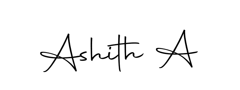 How to make Ashith A name signature. Use Autography-DOLnW style for creating short signs online. This is the latest handwritten sign. Ashith A signature style 10 images and pictures png