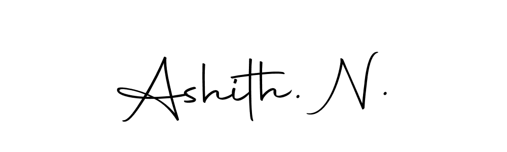 How to make Ashith. N. name signature. Use Autography-DOLnW style for creating short signs online. This is the latest handwritten sign. Ashith. N. signature style 10 images and pictures png