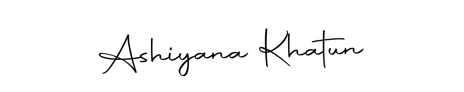 Create a beautiful signature design for name Ashiyana Khatun. With this signature (Autography-DOLnW) fonts, you can make a handwritten signature for free. Ashiyana Khatun signature style 10 images and pictures png