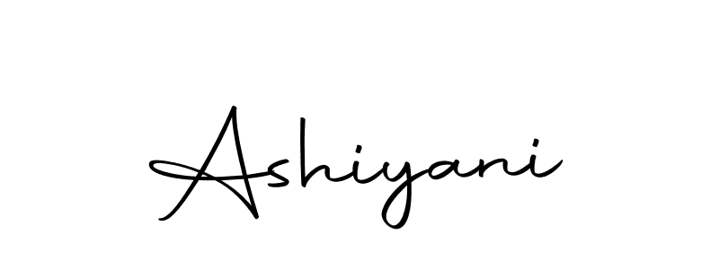 Design your own signature with our free online signature maker. With this signature software, you can create a handwritten (Autography-DOLnW) signature for name Ashiyani. Ashiyani signature style 10 images and pictures png