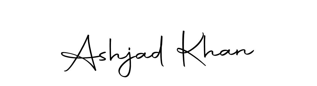 Design your own signature with our free online signature maker. With this signature software, you can create a handwritten (Autography-DOLnW) signature for name Ashjad Khan. Ashjad Khan signature style 10 images and pictures png