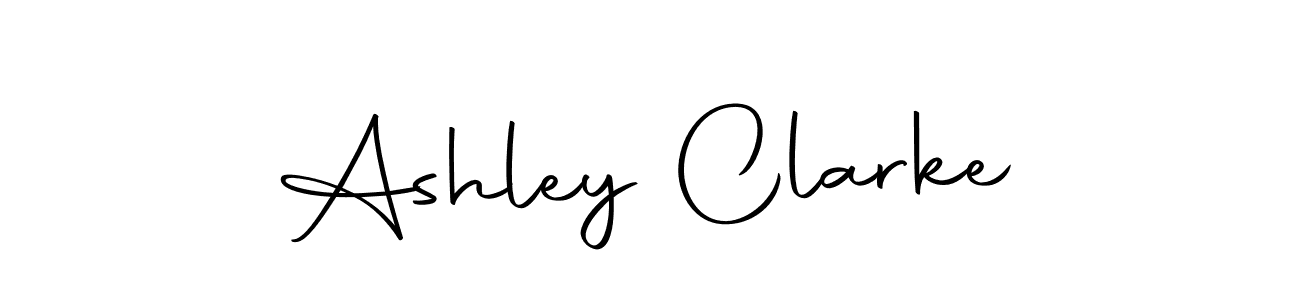 How to make Ashley Clarke name signature. Use Autography-DOLnW style for creating short signs online. This is the latest handwritten sign. Ashley Clarke signature style 10 images and pictures png