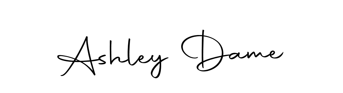 Make a beautiful signature design for name Ashley Dame. With this signature (Autography-DOLnW) style, you can create a handwritten signature for free. Ashley Dame signature style 10 images and pictures png