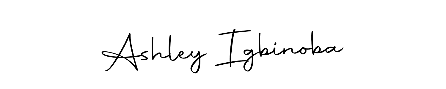 Design your own signature with our free online signature maker. With this signature software, you can create a handwritten (Autography-DOLnW) signature for name Ashley Igbinoba. Ashley Igbinoba signature style 10 images and pictures png