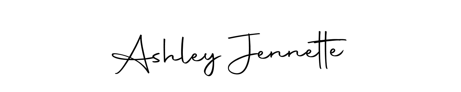 Create a beautiful signature design for name Ashley Jennette. With this signature (Autography-DOLnW) fonts, you can make a handwritten signature for free. Ashley Jennette signature style 10 images and pictures png