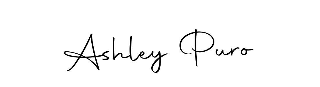 Create a beautiful signature design for name Ashley Puro. With this signature (Autography-DOLnW) fonts, you can make a handwritten signature for free. Ashley Puro signature style 10 images and pictures png