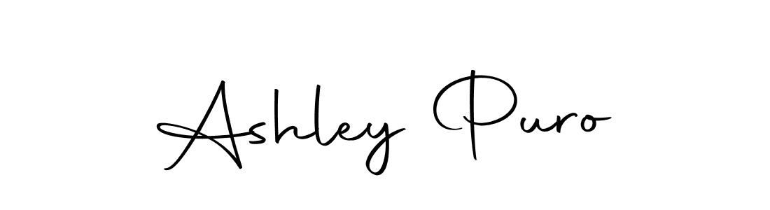 Create a beautiful signature design for name Ashley Puro. With this signature (Autography-DOLnW) fonts, you can make a handwritten signature for free. Ashley Puro signature style 10 images and pictures png