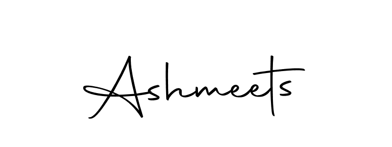 Design your own signature with our free online signature maker. With this signature software, you can create a handwritten (Autography-DOLnW) signature for name Ashmeets. Ashmeets signature style 10 images and pictures png