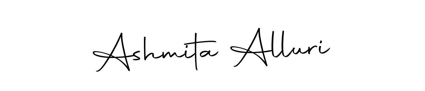 Make a beautiful signature design for name Ashmita Alluri. Use this online signature maker to create a handwritten signature for free. Ashmita Alluri signature style 10 images and pictures png