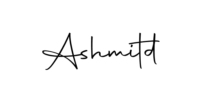 You should practise on your own different ways (Autography-DOLnW) to write your name (Ashmitd) in signature. don't let someone else do it for you. Ashmitd signature style 10 images and pictures png