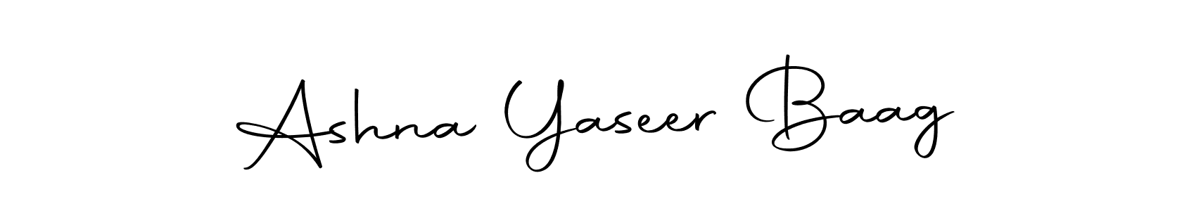 Make a beautiful signature design for name Ashna Yaseer Baag. With this signature (Autography-DOLnW) style, you can create a handwritten signature for free. Ashna Yaseer Baag signature style 10 images and pictures png