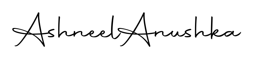 Create an unforgettable impression when signing with Ashneel  Anushka name styled in Autography-DOLnW typography. 100% free online generator. Ashneel  Anushka signature style 10 images and pictures png