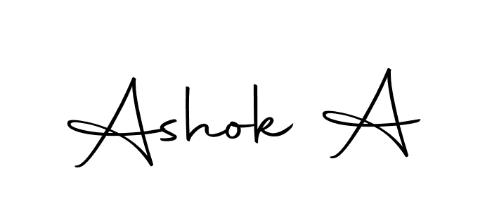 Ashok A stylish signature style. Best Handwritten Sign (Autography-DOLnW) for my name. Handwritten Signature Collection Ideas for my name Ashok A. Ashok A signature style 10 images and pictures png