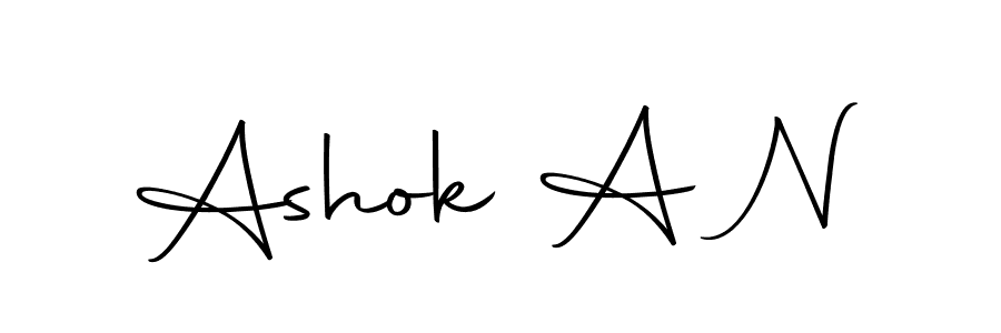 Ashok A N stylish signature style. Best Handwritten Sign (Autography-DOLnW) for my name. Handwritten Signature Collection Ideas for my name Ashok A N. Ashok A N signature style 10 images and pictures png