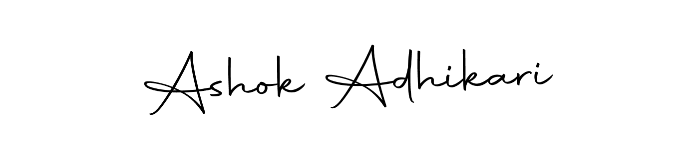 Ashok Adhikari stylish signature style. Best Handwritten Sign (Autography-DOLnW) for my name. Handwritten Signature Collection Ideas for my name Ashok Adhikari. Ashok Adhikari signature style 10 images and pictures png