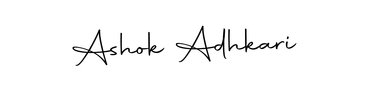Create a beautiful signature design for name Ashok Adhkari. With this signature (Autography-DOLnW) fonts, you can make a handwritten signature for free. Ashok Adhkari signature style 10 images and pictures png