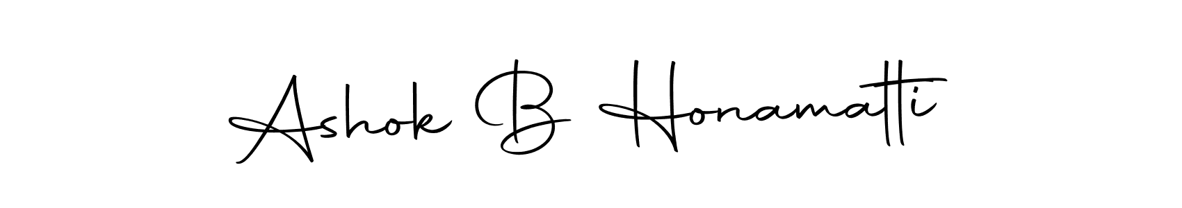 How to make Ashok B Honamatti name signature. Use Autography-DOLnW style for creating short signs online. This is the latest handwritten sign. Ashok B Honamatti signature style 10 images and pictures png