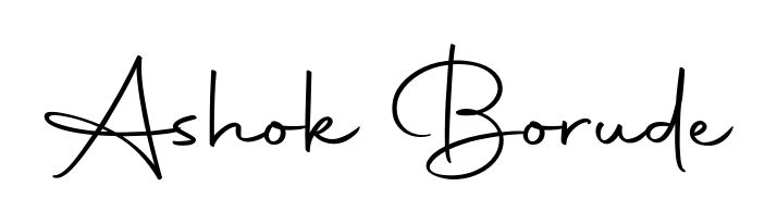 A modern signature idea for name Ashok Borude using Autography-DOLnW font. Clean strokes and elegant curves make it stand out instantly. Ashok Borude signature style 10 images and pictures png