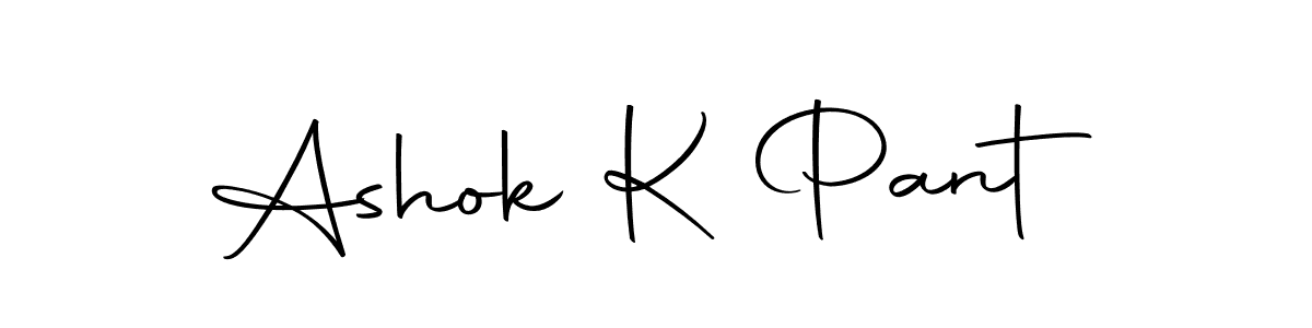 Create a beautiful signature design for name Ashok K Pant. With this signature (Autography-DOLnW) fonts, you can make a handwritten signature for free. Ashok K Pant signature style 10 images and pictures png