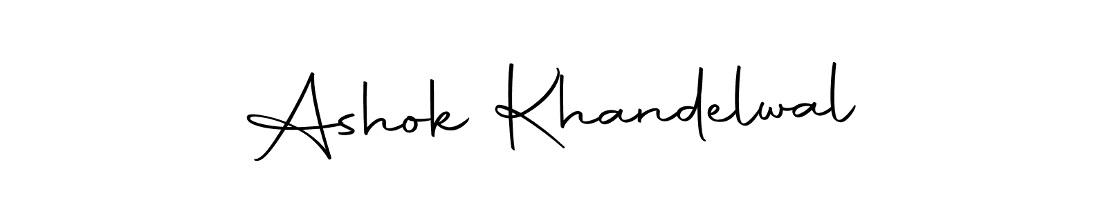 The best way (Autography-DOLnW) to make a short signature is to pick only two or three words in your name. The name Ashok Khandelwal include a total of six letters. For converting this name. Ashok Khandelwal signature style 10 images and pictures png