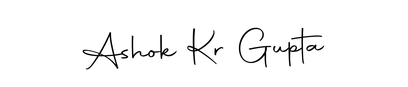 How to make Ashok Kr Gupta name signature. Use Autography-DOLnW style for creating short signs online. This is the latest handwritten sign. Ashok Kr Gupta signature style 10 images and pictures png