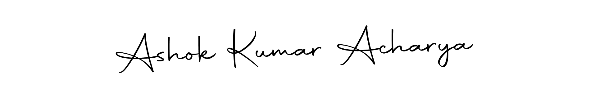 Design your own signature with our free online signature maker. With this signature software, you can create a handwritten (Autography-DOLnW) signature for name Ashok Kumar Acharya. Ashok Kumar Acharya signature style 10 images and pictures png
