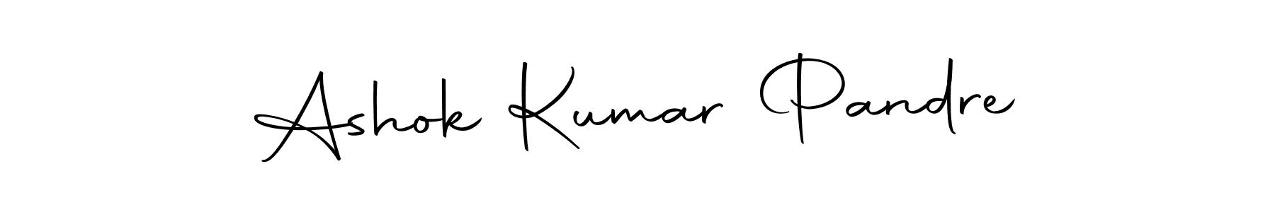 How to make Ashok Kumar Pandre name signature. Use Autography-DOLnW style for creating short signs online. This is the latest handwritten sign. Ashok Kumar Pandre signature style 10 images and pictures png