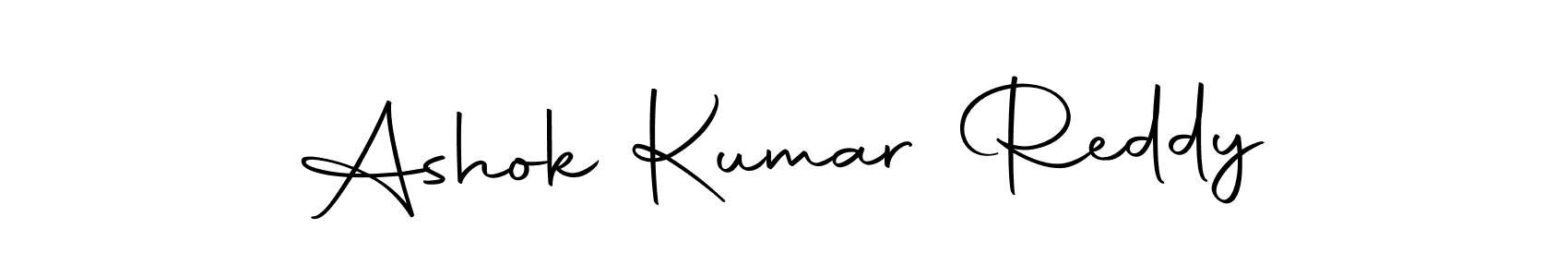 How to make Ashok Kumar Reddy name signature. Use Autography-DOLnW style for creating short signs online. This is the latest handwritten sign. Ashok Kumar Reddy signature style 10 images and pictures png