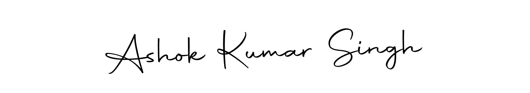 How to make Ashok Kumar Singh name signature. Use Autography-DOLnW style for creating short signs online. This is the latest handwritten sign. Ashok Kumar Singh signature style 10 images and pictures png