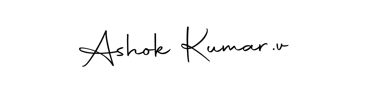 Make a beautiful signature design for name Ashok Kumar.v. Use this online signature maker to create a handwritten signature for free. Ashok Kumar.v signature style 10 images and pictures png