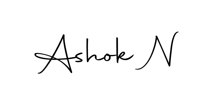 Here are the top 10 professional signature styles for the name Ashok N. These are the best autograph styles you can use for your name. Ashok N signature style 10 images and pictures png