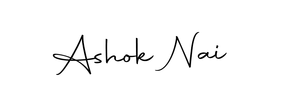 You should practise on your own different ways (Autography-DOLnW) to write your name (Ashok Nai) in signature. don't let someone else do it for you. Ashok Nai signature style 10 images and pictures png